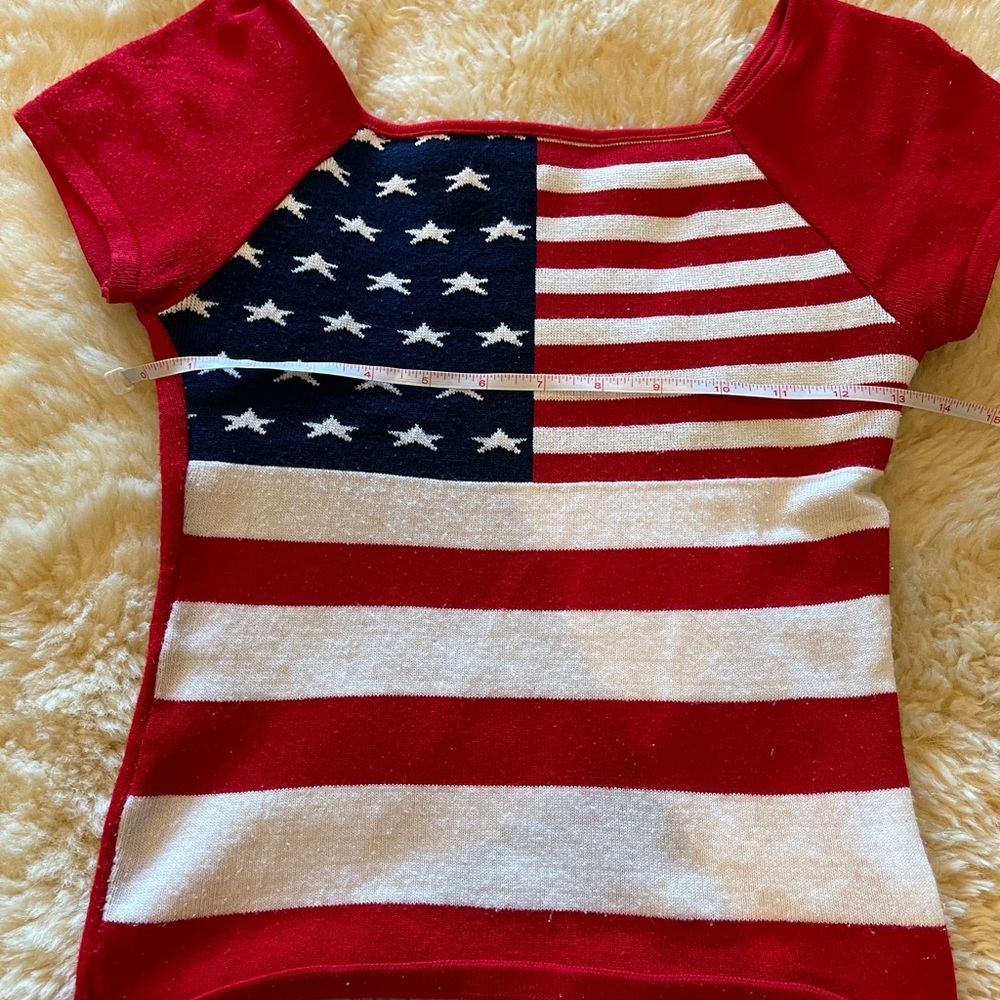 Pre-owned Patriotic Hot Flag USA America Tank Top Shirt Sz Small S